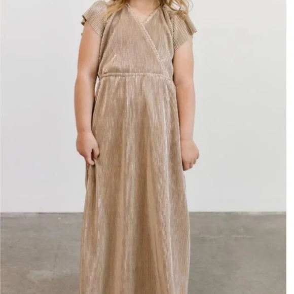Baltic Born - Youth Athena Gold Maxi Dress - 12-18 mo Baltic Born - Youth Athena Gold Maxi Dress - 12-18 mo